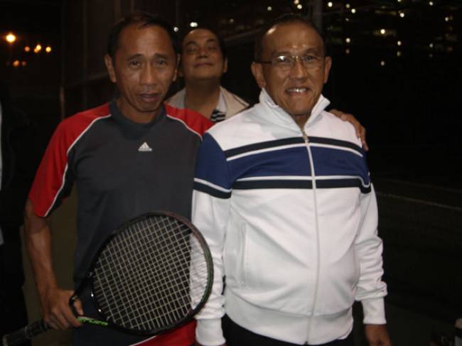 Mr Bunge Nahor with Mr Abu Rizal Bakrie - Las Vegas